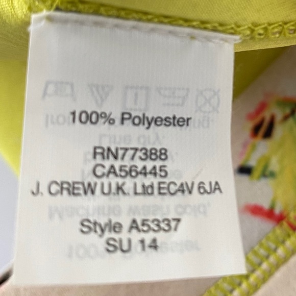 J Crew Floral Cove Neoprene Skirt SZ 6 - Picture 8 of 9